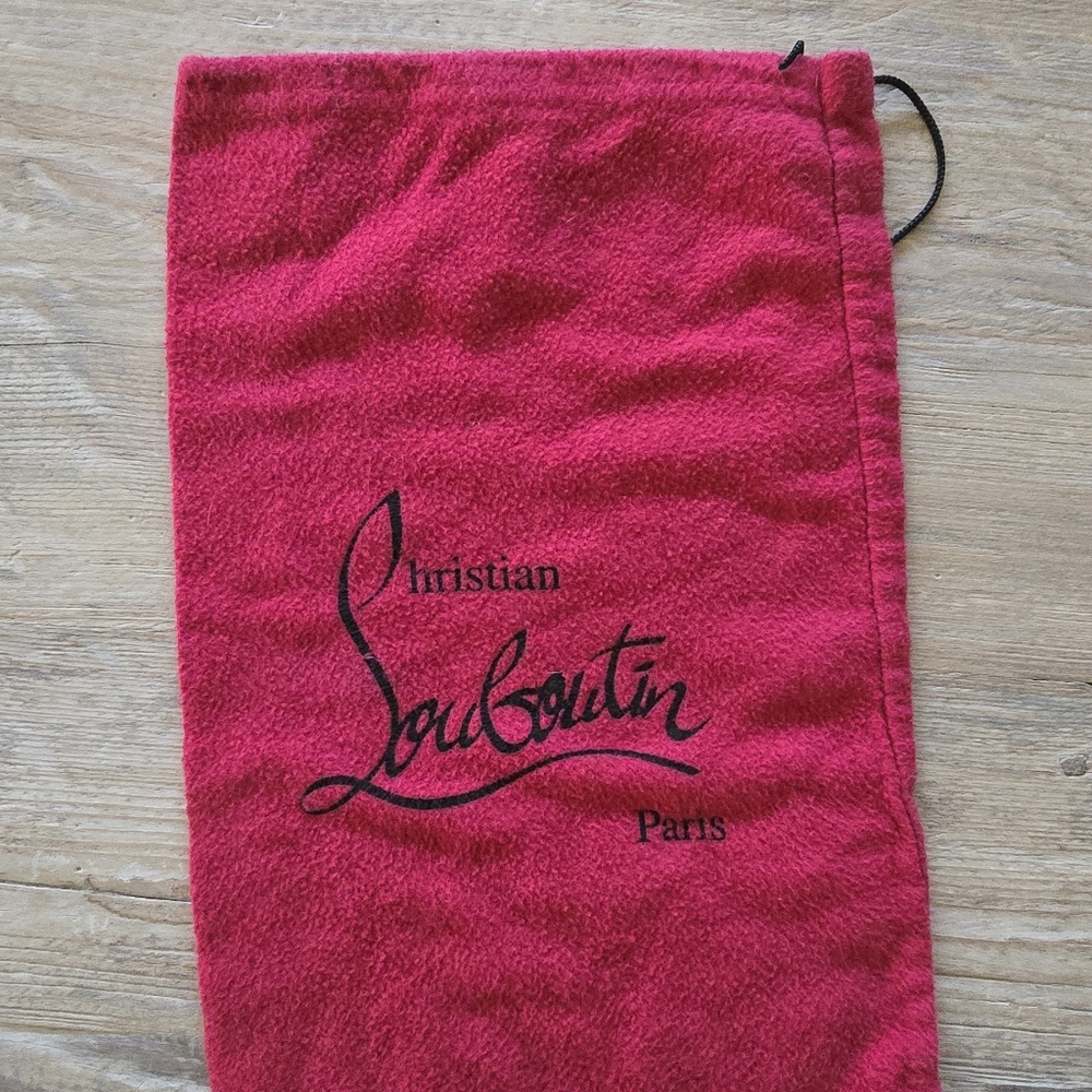 Authentic Christian Louboutin Vibrant Red Dust Bag - 3 Total